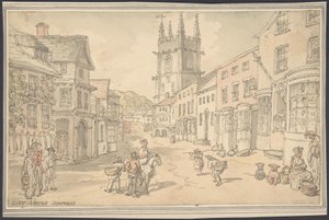 St. Austle, Cornwall alkotó: Thomas Rowlandson