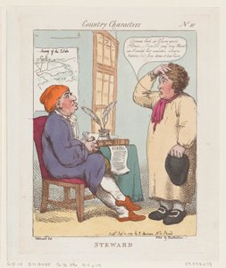 Steward, 1799. szeptember 10., 1799. szeptember 10. alkotó: Thomas Rowlandson