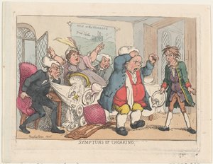 A fulladás tünetei, 1806 pub. 1808. augusztus 25., 1806 pub. 1808. augusztus 25. alkotó: Thomas Rowlandson