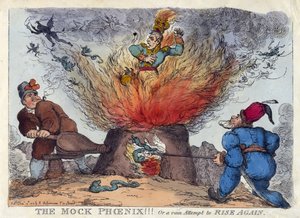A GÚNYÚ FŐNIX! Vagy egy hiábavaló próbálkozás, hogy ÚJRA FEMELKEDJ alkotó: Thomas Rowlandson
