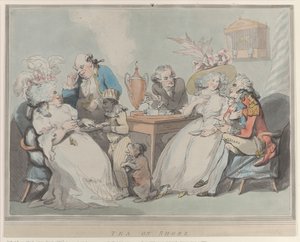 Tea a parton, 1785-94., 1785-94. alkotó: Thomas Rowlandson