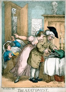 Az anatómus, 1811 alkotó: Thomas Rowlandson