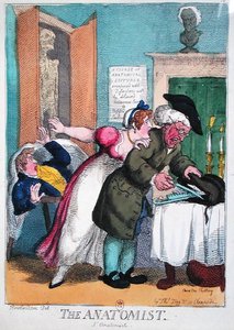 Az anatómus, kiadó: Thomas Tegg alkotó: Thomas Rowlandson