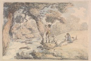 A horgászcsapat alkotó: Thomas Rowlandson