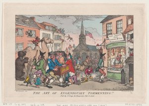 A leleményes gyötrődés művészete, 1808. február 8., 1808. február 8. alkotó: Thomas Rowlandson
