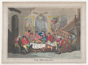 A reggeli, 1789. február 1., 1789. február 1. alkotó: Thomas Rowlandson