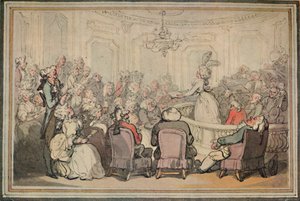 A koncert. Matthew Brambles utazása Bathba, 1780-1820, 1923 alkotó: Thomas Rowlandson