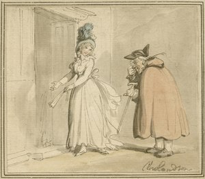 The Courtesan, 1785-1800 körül alkotó: Thomas Rowlandson