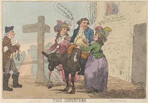 Az indulás alkotó: Thomas Rowlandson