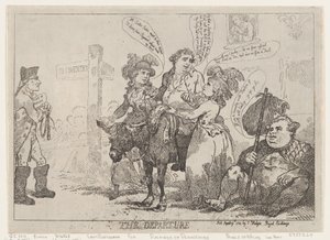 Az Indulás, 1784. április 29., 1784. április 29. alkotó: Thomas Rowlandson