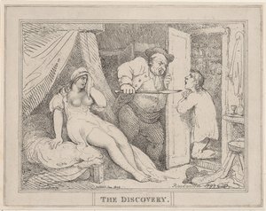 A felfedezés, 1809. január, 1809. január. alkotó: Thomas Rowlandson