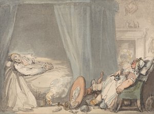 A részeg ápolónő alkotó: Thomas Rowlandson