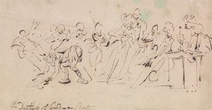 Gordon hercegnő veresége alkotó: Thomas Rowlandson