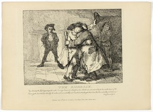 Az ölelés, Boswell Hebridák körútja című művéből alkotó: Thomas Rowlandson