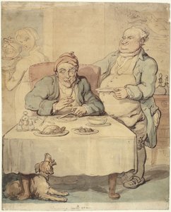 Az Epicure; A Charming ismét megnyitott alkotó: Thomas Rowlandson