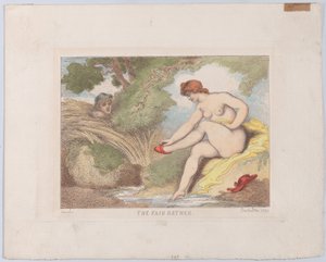A szép fürdőző, 1799., 1799. alkotó: Thomas Rowlandson
