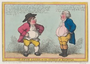 Az ötödik záradék, avagy a példa hatása, 1805. április 23., 1805. április 23. alkotó: Thomas Rowlandson