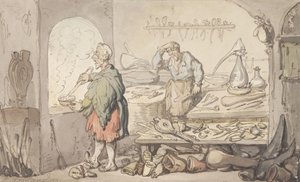 Az üveggyár alkotó: Thomas Rowlandson
