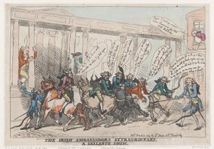 Az Irish Ambassadors Extraordinary, A Gallante Show, 1789. március 7., 1789. március 7. alkotó: Thomas Rowlandson