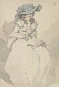 A szerelmes levél, 1790 körül (toll, tinta és akvarell papíron) alkotó: Thomas Rowlandson