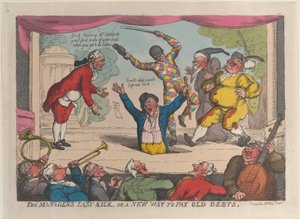 A menedzser utolsó rúgása, avagy új módja a régi adósságok kifizetésének, 1811. szeptember 29., 1811. szeptember 29. alkotó: Thomas Rowlandson