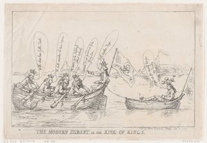 A modern Egbert, avagy A királyok királya, 1789. január 8., 1789. január 8. alkotó: Thomas Rowlandson