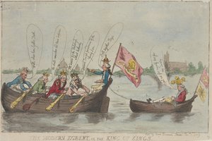 A modern Egbert, avagy a királyok királya alkotó: Thomas Rowlandson