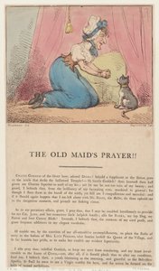 Az öreglány imája!!, 1801. február 10., 1801. február 10. alkotó: Thomas Rowlandson
