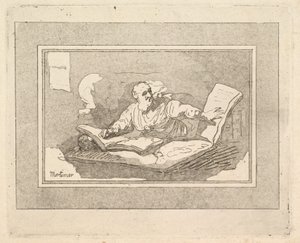 A szakállas filozófus másolókönyv, 1783-87. alkotó: Thomas Rowlandson