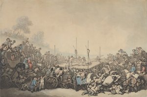 A díjért folyó küzdelem alkotó: Thomas Rowlandson