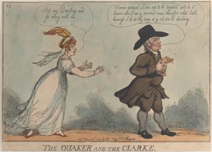 The Quaker and the Clarke, 1809. május 24., 1809. május 24. alkotó: Thomas Rowlandson
