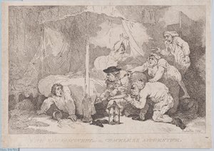 A kegyetlen tanonc szomorú felfedezése alkotó: Thomas Rowlandson