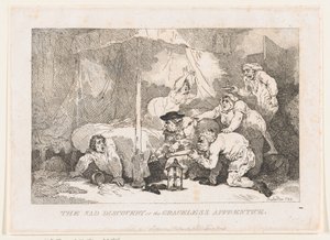 A szomorú felfedezés, avagy a modortalan tanonc alkotó: Thomas Rowlandson