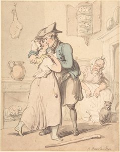 A tengerész visszatérése az aktív szolgálatból alkotó: Thomas Rowlandson