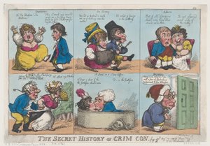 The Secret History of Crim Con, 2. kép, 1812. augusztus 18., 1812. augusztus 18. alkotó: Thomas Rowlandson