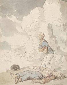 A hajótörött tengerészek alkotó: Thomas Rowlandson