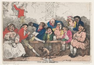 A Szleng Társaság, 1785. július 24., 1785. július 24. alkotó: Thomas Rowlandson