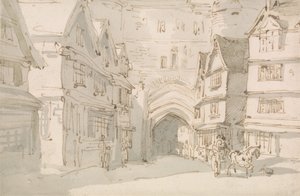 A Déli Kapu, Exeter alkotó: Thomas Rowlandson
