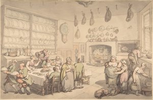 A földesúr konyhája alkotó: Thomas Rowlandson