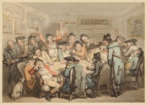 Az előfizetői klub terme alkotó: Thomas Rowlandson