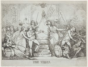 The Times, 1788. december, 1788. december. alkotó: Thomas Rowlandson