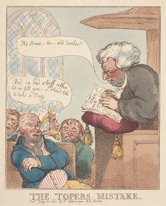A Toper hibája alkotó: Thomas Rowlandson