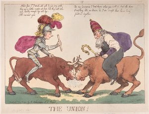 Az Unió, 1801. január 1., 1801. január 1. alkotó: Thomas Rowlandson