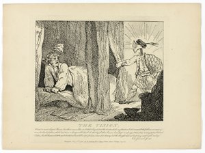 A látomás, Boswell Hebridák körútja című művéből alkotó: Thomas Rowlandson