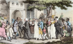 Az esküvők, illusztráció Oliver Goldsmith 