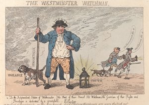A Westminster Watchman alkotó: Thomas Rowlandson