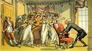 "A feleség reklámja" alkotó: Thomas Rowlandson