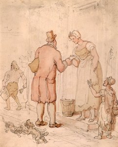 A postás, 19. század eleje alkotó: Thomas Rowlandson