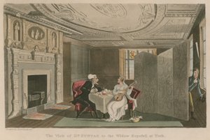 Dr. Syntax látogatása az Özvegy Hopefullnál Yorkban alkotó: Thomas Rowlandson
