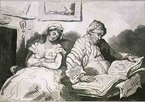 "A régiségek egyedül nem kímélik a szemet", pub. szerző: T. Smith alkotó: Thomas Rowlandson